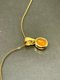 Eleanor Dean Gold Fire Opal Handmade Necklace