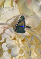 Eleanor Dean Silver and Rainbow Opal Handmade Ring