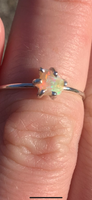 Eleanor Dean Dainty Raw Opal Silver Handmade Ring