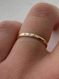 Eleanor Dean Dainty Recycled Gold & Diamond Handmade Ring