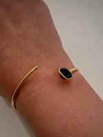 Eleanor Dean Onyx & Gold Vermeil Twist Hand-made Cuff