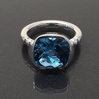 Eleanor Dean Silver and Blue Topaz Handmade Ring