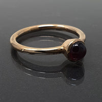 Eleanor Dean Yellow Gold Vermeil and Garnet Handmade Ring