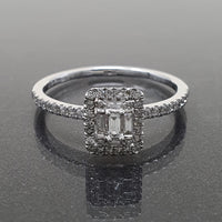Diamond Baguette Cluster Ring
