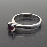 Eleanor Dean Silver and Rhodolite Garnet Handmade Ring