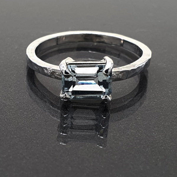 Eleanor Dean Silver and Aquamarine Handmade Ring