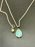 Eleanor Dean Silver, Peridot & Opal Handmade Necklace