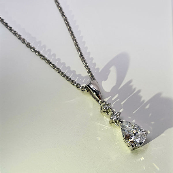 Gaudi CZ Silver Necklace