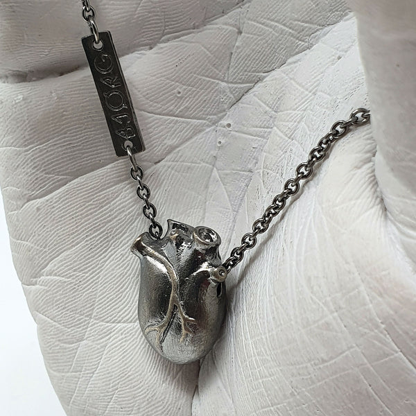 Alicia Mai Oxidised Anatomical Heart Bjorg Necklace