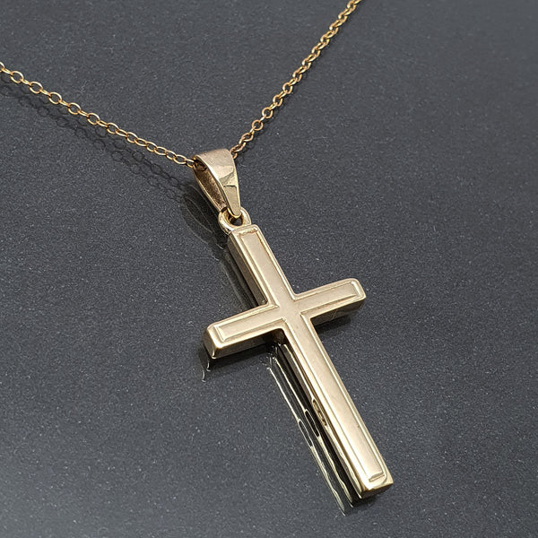 Gold Cross and Chain
