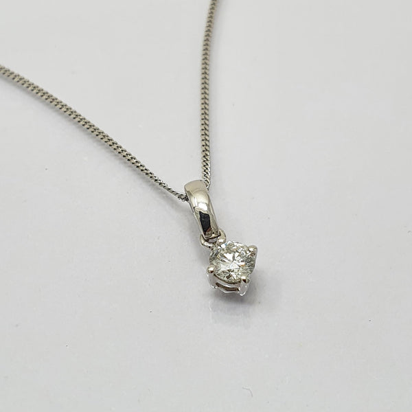 Diamond Solitaire Necklace - From £995