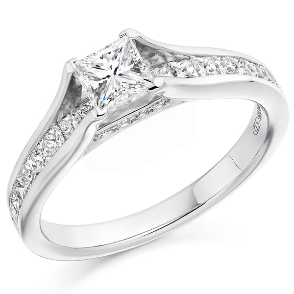 Princess Diamond Solitaire Ring