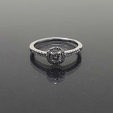 Diamond Halo Cluster Ring