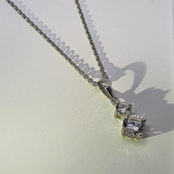 Alicai Mai Gaudi CZ Silver Necklace