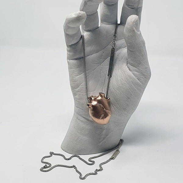 Alicia Mai Rose Anatomical Heart Bjorg Necklace