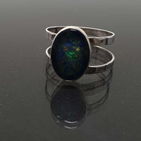 Eleanor Dean Silver and Opal Triplet Handmade Ring