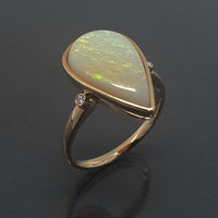 Gold, Opal and Diamond Ring
