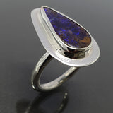 Eleanor Dean Silver and Boulder Opal Handmade Ring