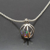 Eleanor Dean Silver & Opal Handmade Orb Necklace
