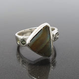 Eleanor Dean Silver and Boulder Opal Handmade “Rainbow” Ring