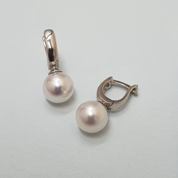 Alicia Mai Pearl and Silver Earrings