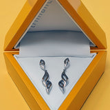 Alicai mai Silver and Diamond Trilliance Drop Earrings