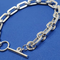 Silver Trace Link Bracelet