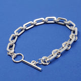Silver Trace Link Bracelet