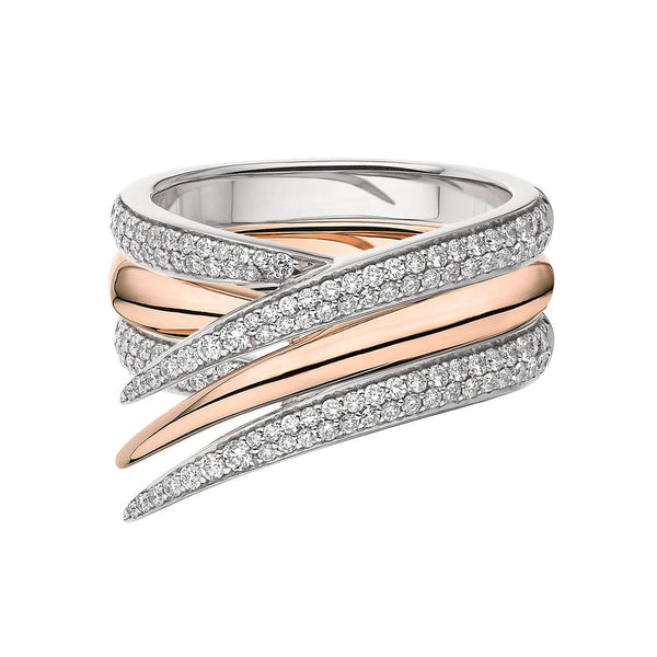 Shaun Lean Diamond Signature Single Interlocking Ring
