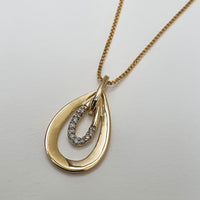 Gold and Diamond Trilliance Necklace