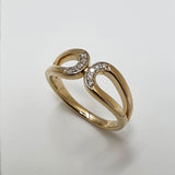 Gold and Diamond Trilliance Ring