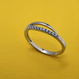 Alicia Mai Silver and Diamond Trilliance Ring