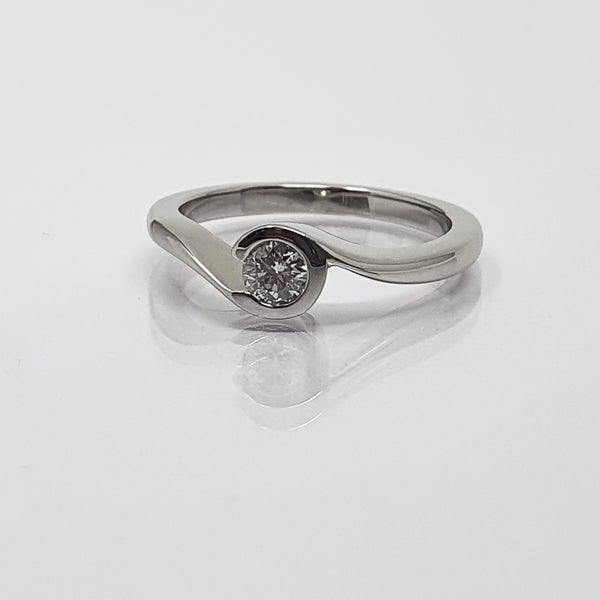 Diamond Hand-made Solitaire Ring