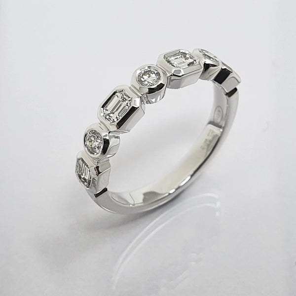 Diamond Half-Hoop Eternity Ring