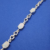 Aicia Mai Silver and Opal Bracelet