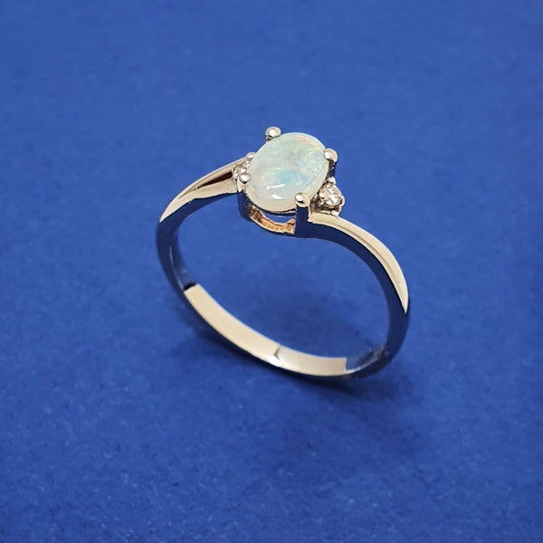 Alicia Mai Silver and Opal Ring