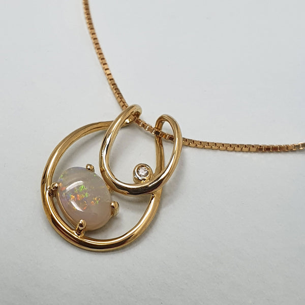 Alicia Mai Gold and Opal Necklace