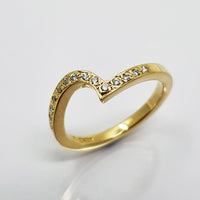 Diamond Hand-made Shaped Wedding Ring